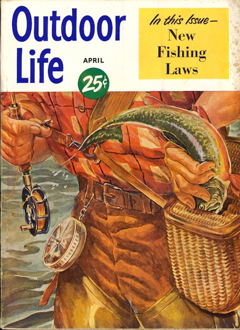Still life showing a vintage fishing creel and vintage fly reel
