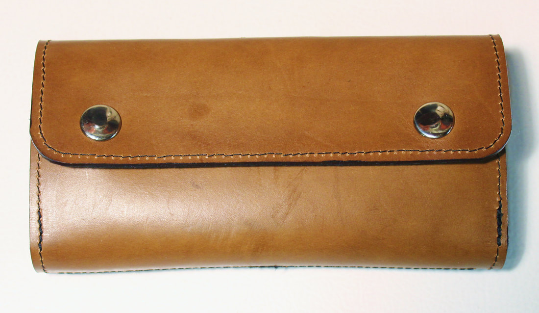 Tube Flies Fly Wallet. Original Handmade Leather Fly Fishing