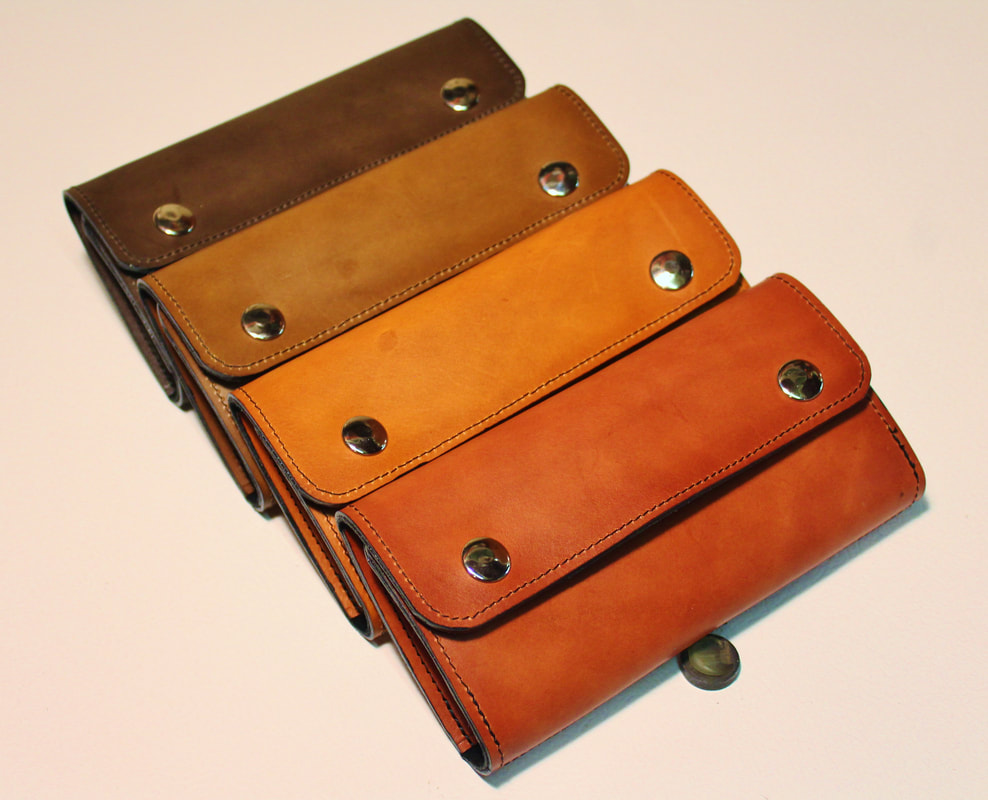Tube Flies Fly Wallet. Original Handmade Leather Fly Fishing